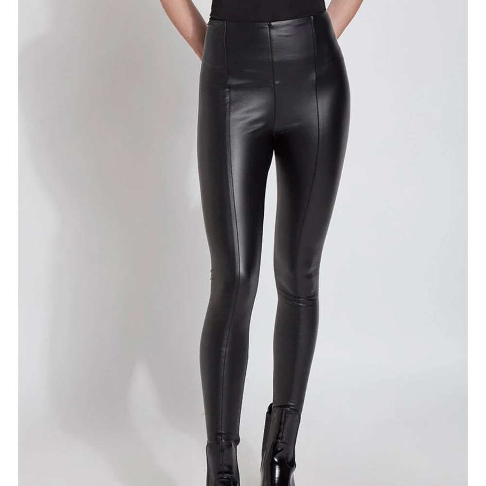 NWOT LYSSE Hi waist vegan leather leggings